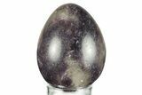 Polished Purple Lepidolite Egg - Madagascar #250891-1